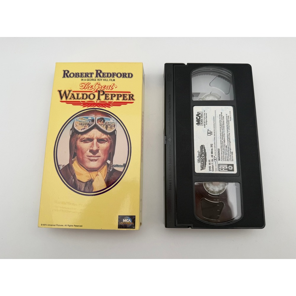 The Great Waldo Pepper VHS Robert Redford MCA Universal Vintage 1990 Release